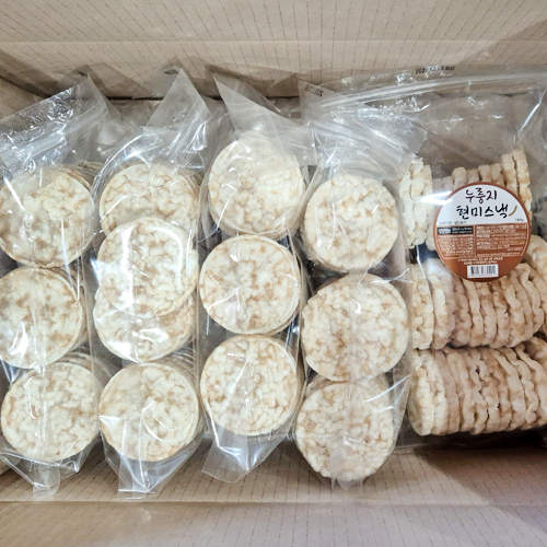 튀기지 않고 구워낸 누룽지 현미 스낵 180g x 2봉 (뻥튀기)
